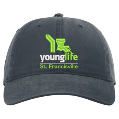 Young Life St. Francisville  - Peach Twill Dad Hat Thumbnail